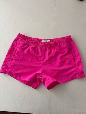 Vineyard Vines Women’s  Bright Pink Elastic-Waist Casual Shorts